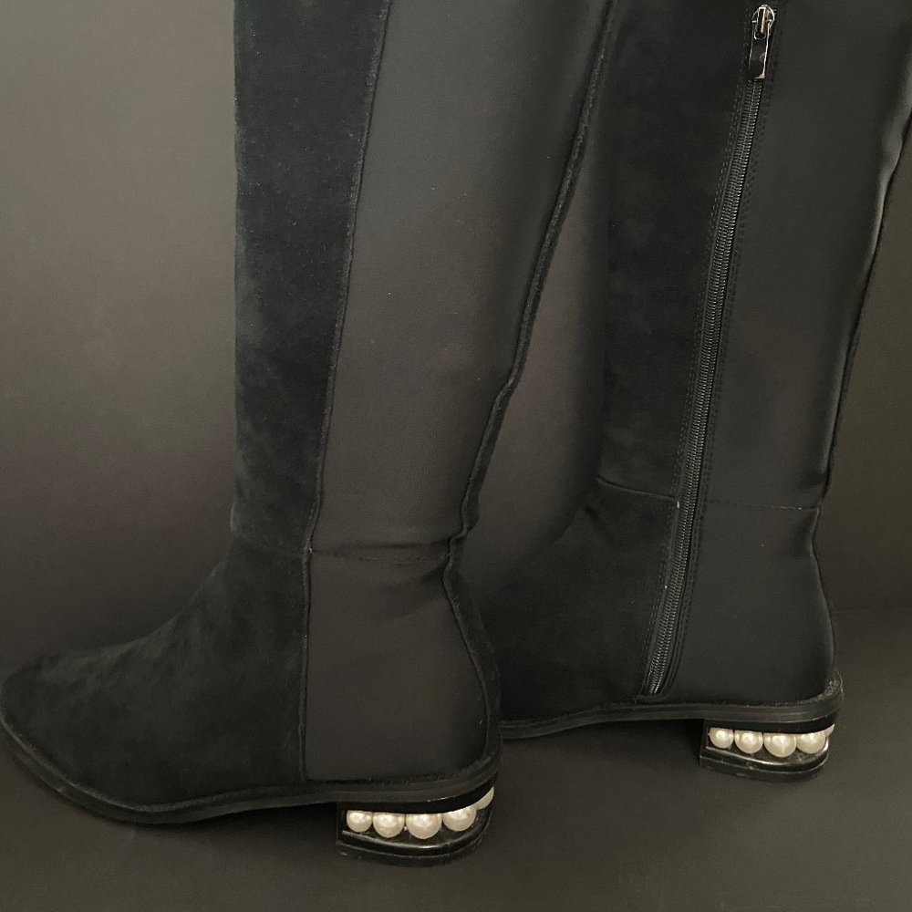 Catherine Malandrino 'Pasta' Pearl Heel OTK Boots